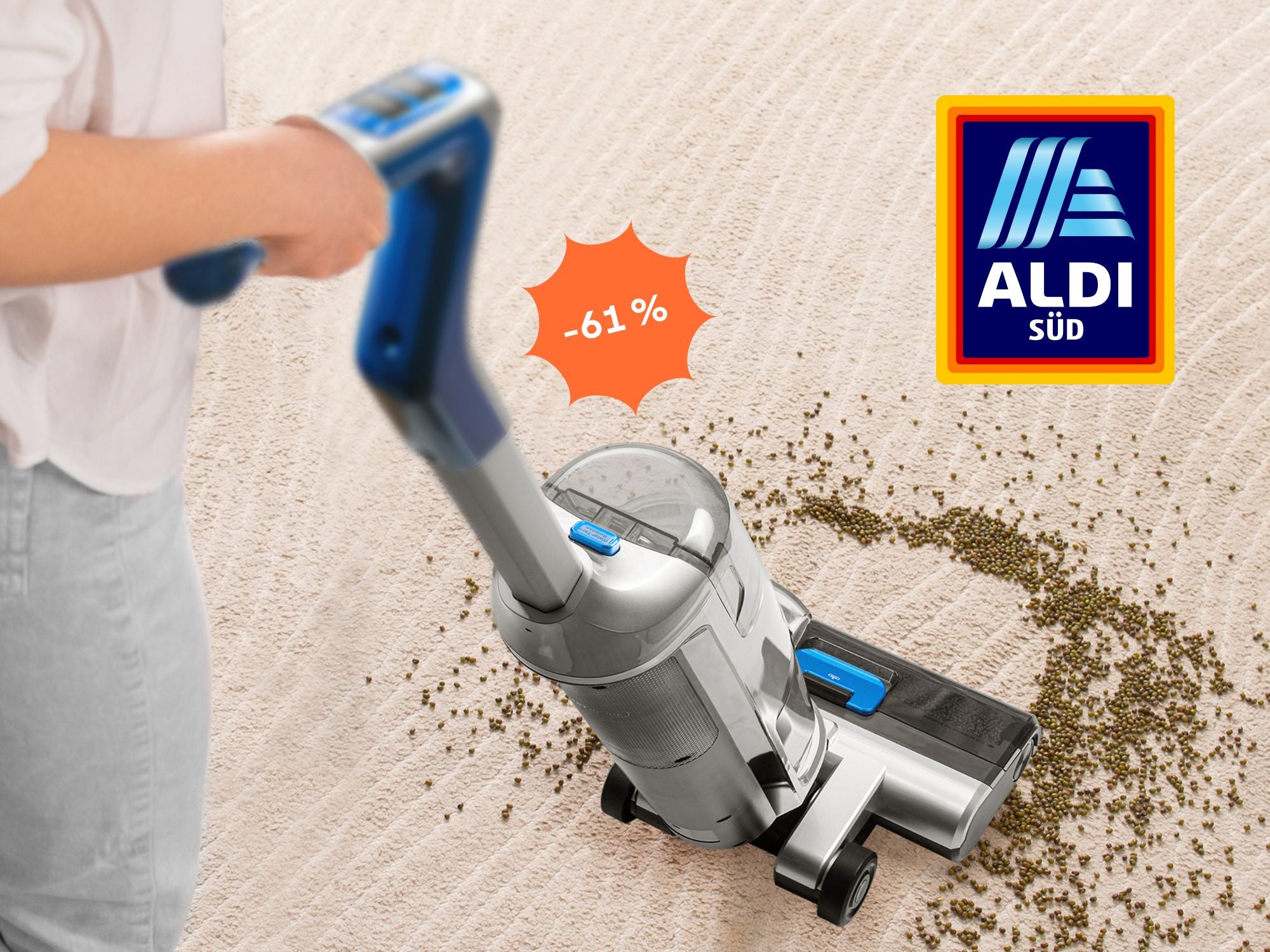 Saugen und Wischen in einem - Aldi verramscht geniales Haushaltsgerät mit über 60 % Rabatt