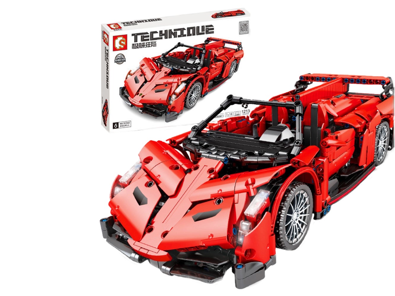 sembo-armored-frenzy-lamborghini-poison-1-zu-14-technic-701942-seitlich-vorn-mit-verpackung