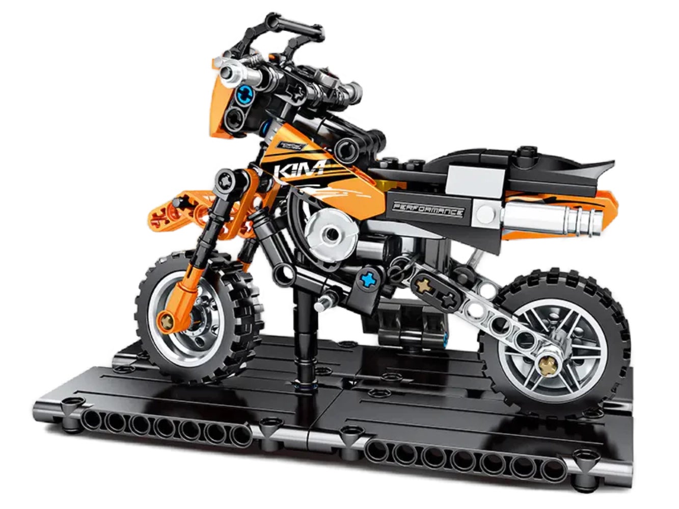 Foto: Klemmbaustein Sembo Building Block Car Model - KTM Off-Road Motorcycle Technic (701101)