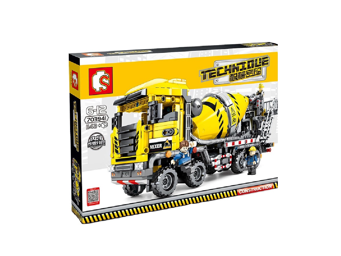 Foto: Klemmbaustein Sembo Cement Mixer Technic (703941)