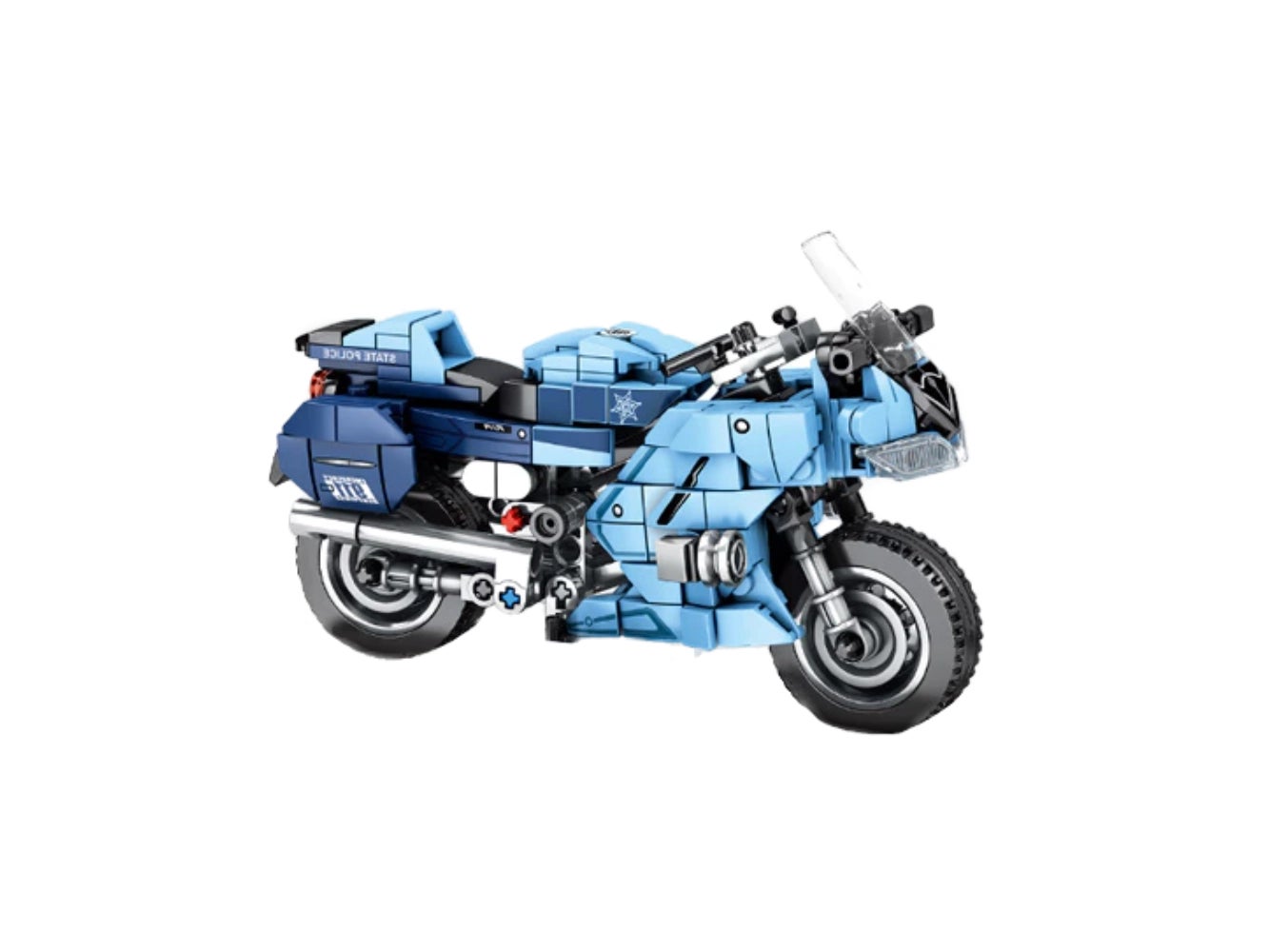 sembo-enjoy-the-ride-yamaha-fjr1300a-police-car-technic-701203-seitlich-vorn