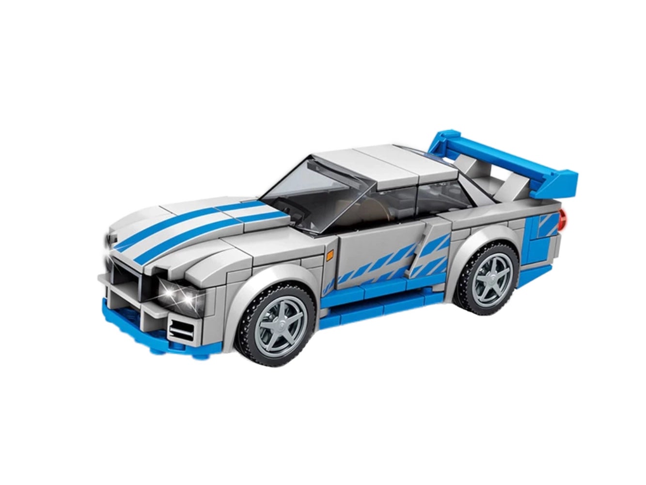 sembo-famous-cars-brians-r34-skyline-technic-607067-seitlich-vorn