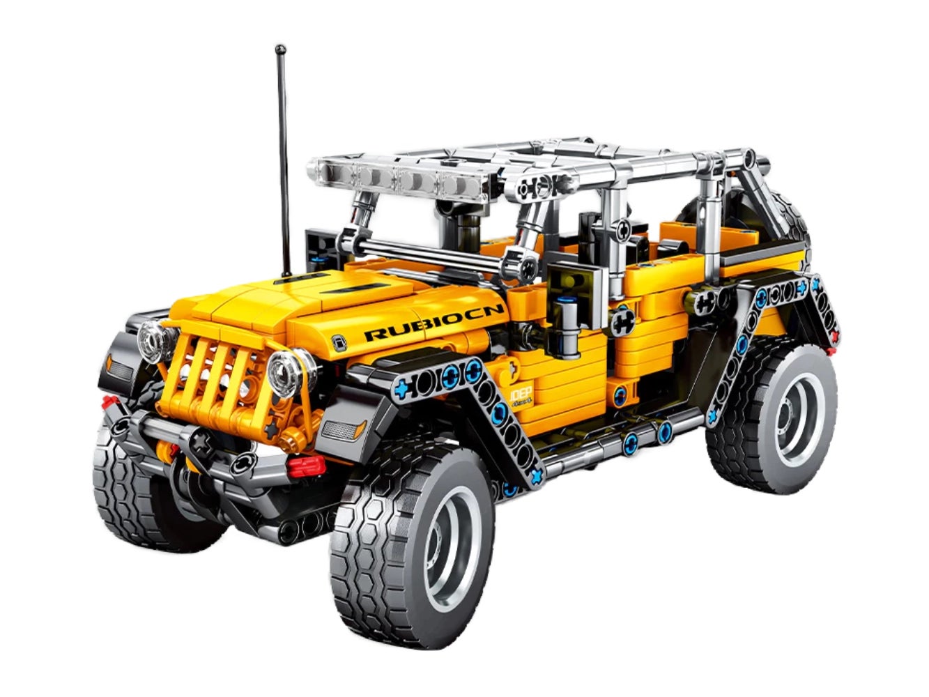 Foto: Klemmbaustein Sembo Jeep Wrangler Robin Hood Pull Back Car Technic (701601)