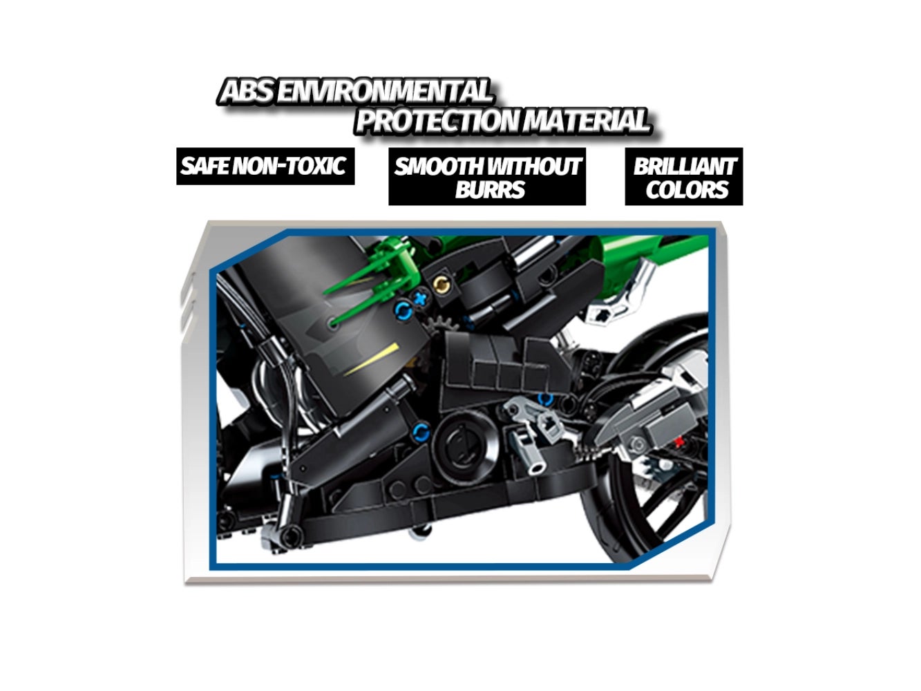 Foto: Klemmbaustein Sembo Kawasaki Ninja 400 Technic (701805)