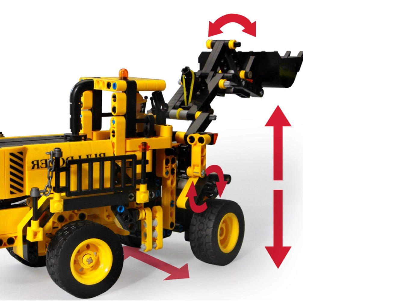 Foto: Klemmbaustein Sembo Mechanical Code - Front Loader Technic (701701)