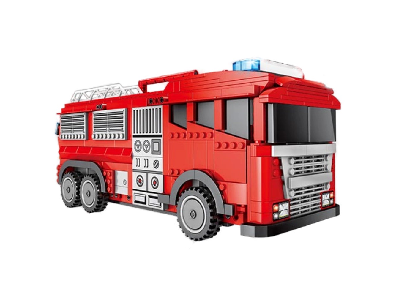 Foto: Klemmbaustein Sembo Red Miniature City Fire Truck Technic (603063)