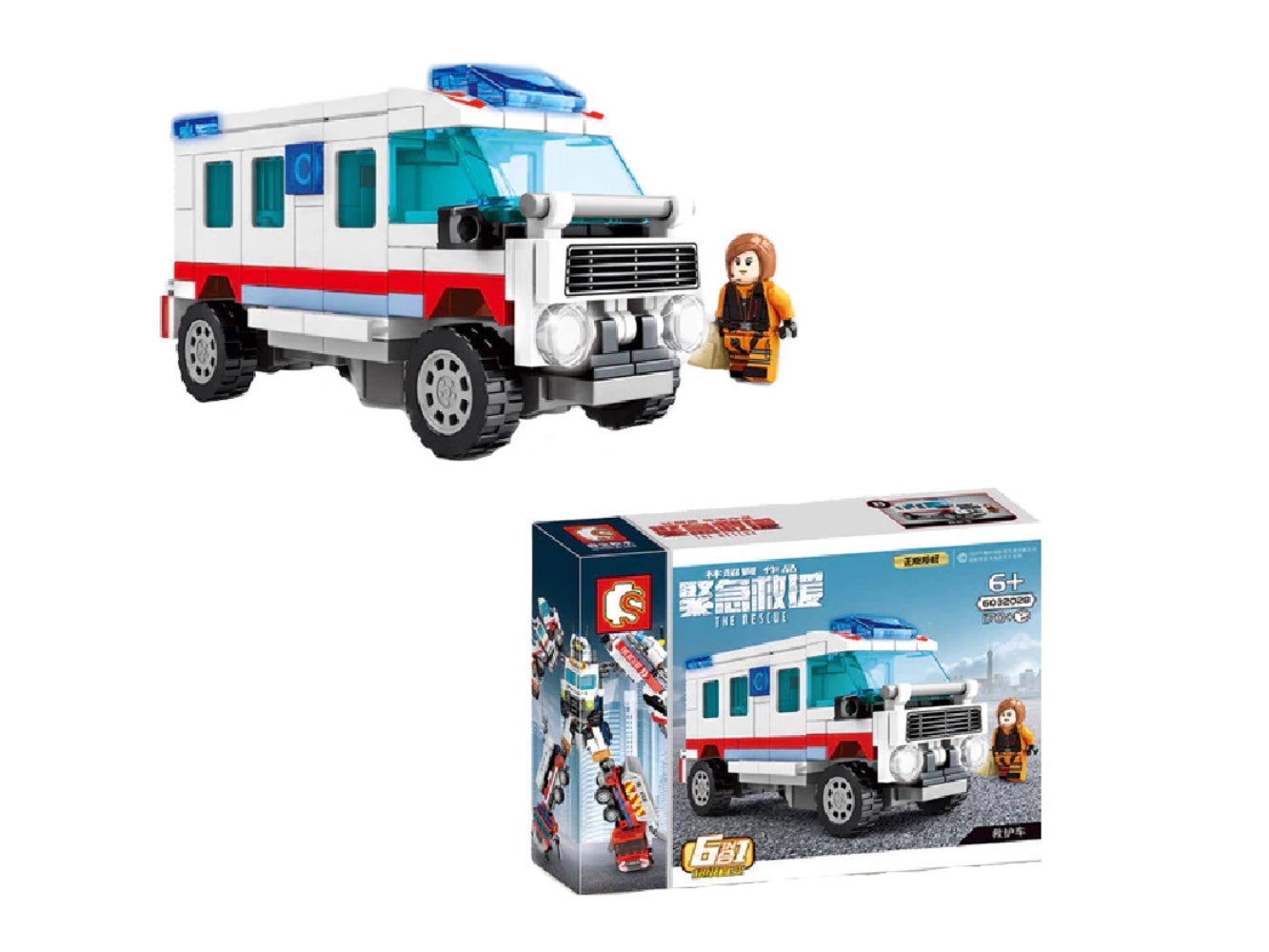 Foto: Klemmbaustein Sembo Ambulances Technic (603202B)