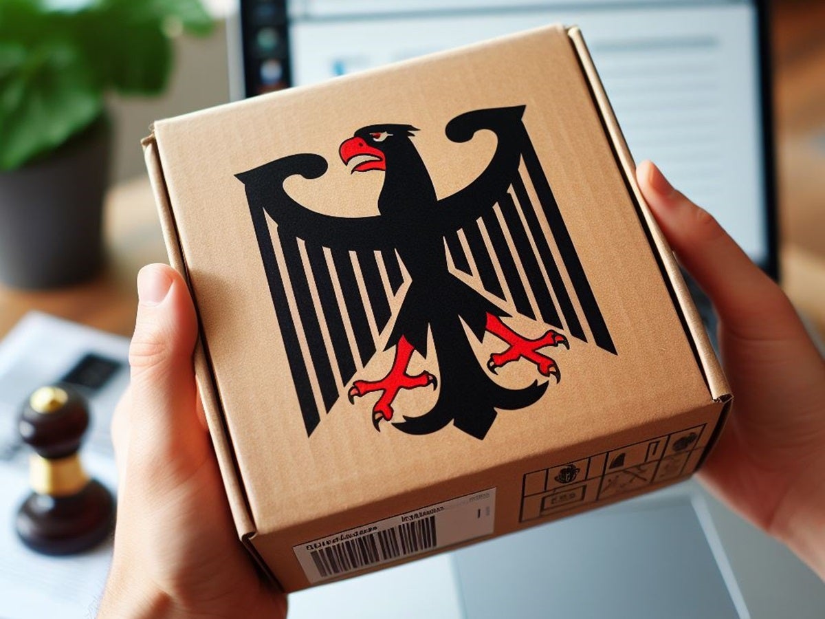 Paket, Adler, Bundeswappen, Päckchen