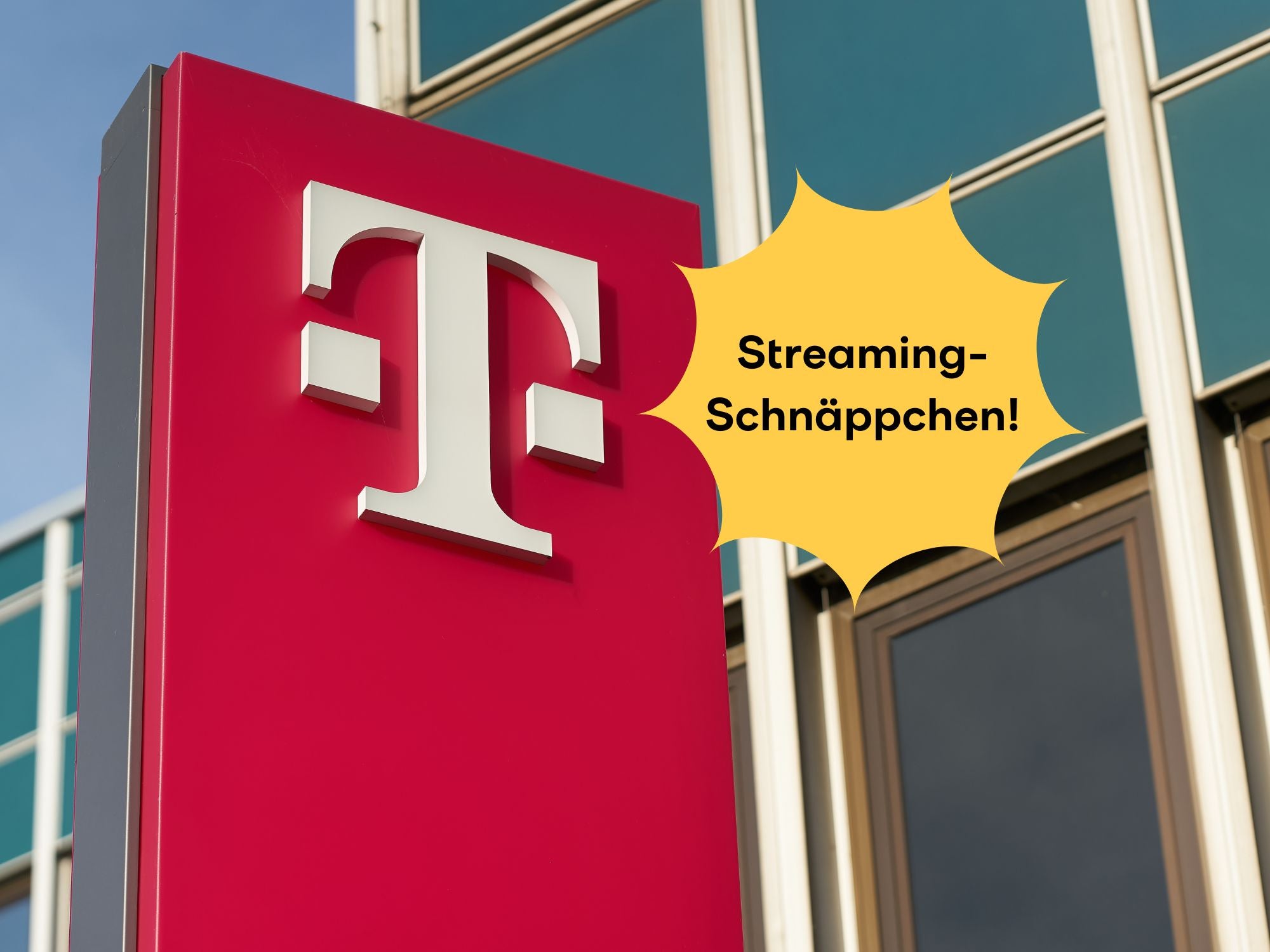 Telekom-Logo an einem Store