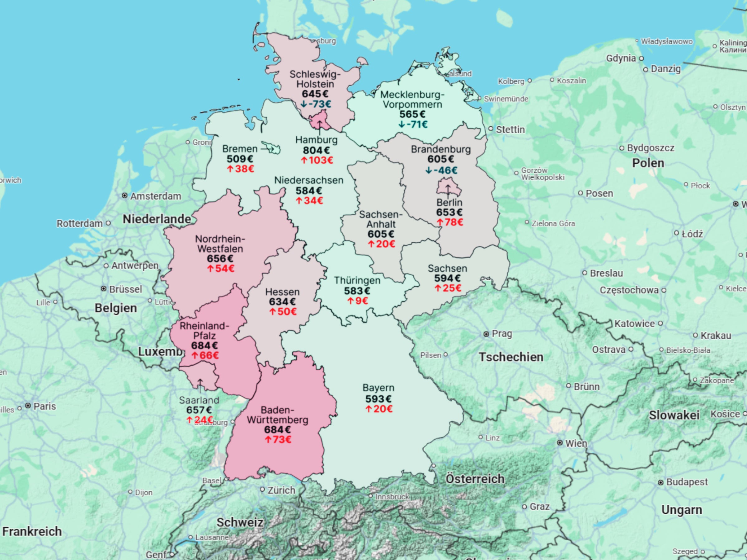 Strom-Karte für 2025 zeigt: So teuer wird Strom in Deutschland