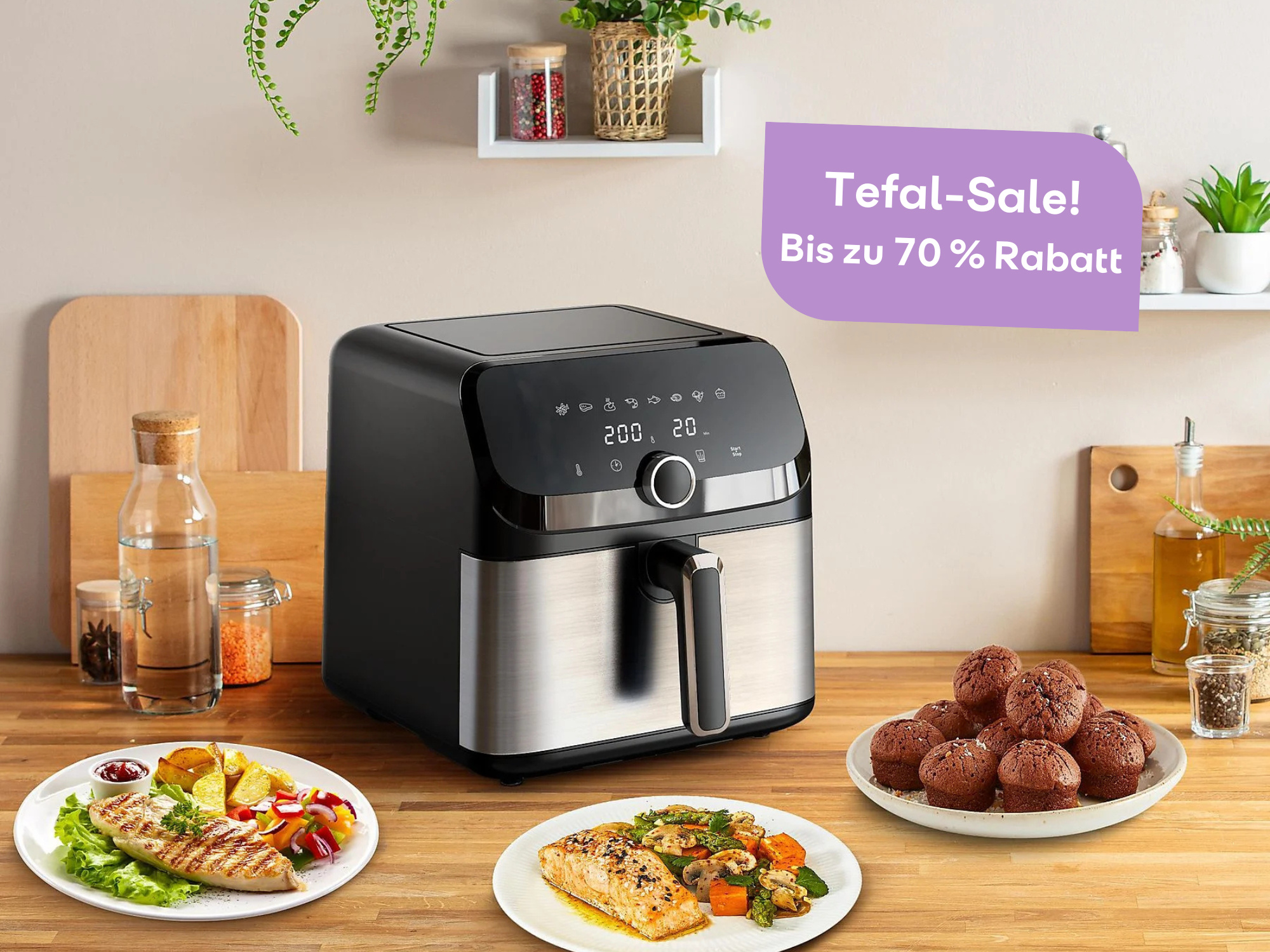 Tefal-Sale! Mit bis zu 70 Prozent Rabatt auf Heißluftfritteusen und vieles mehr