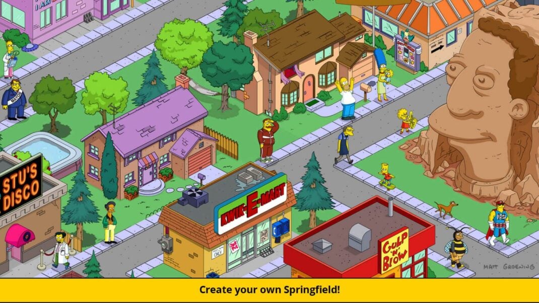 Ein Screenshot aus dem Spiel Die Simpsons: Tapped Out.