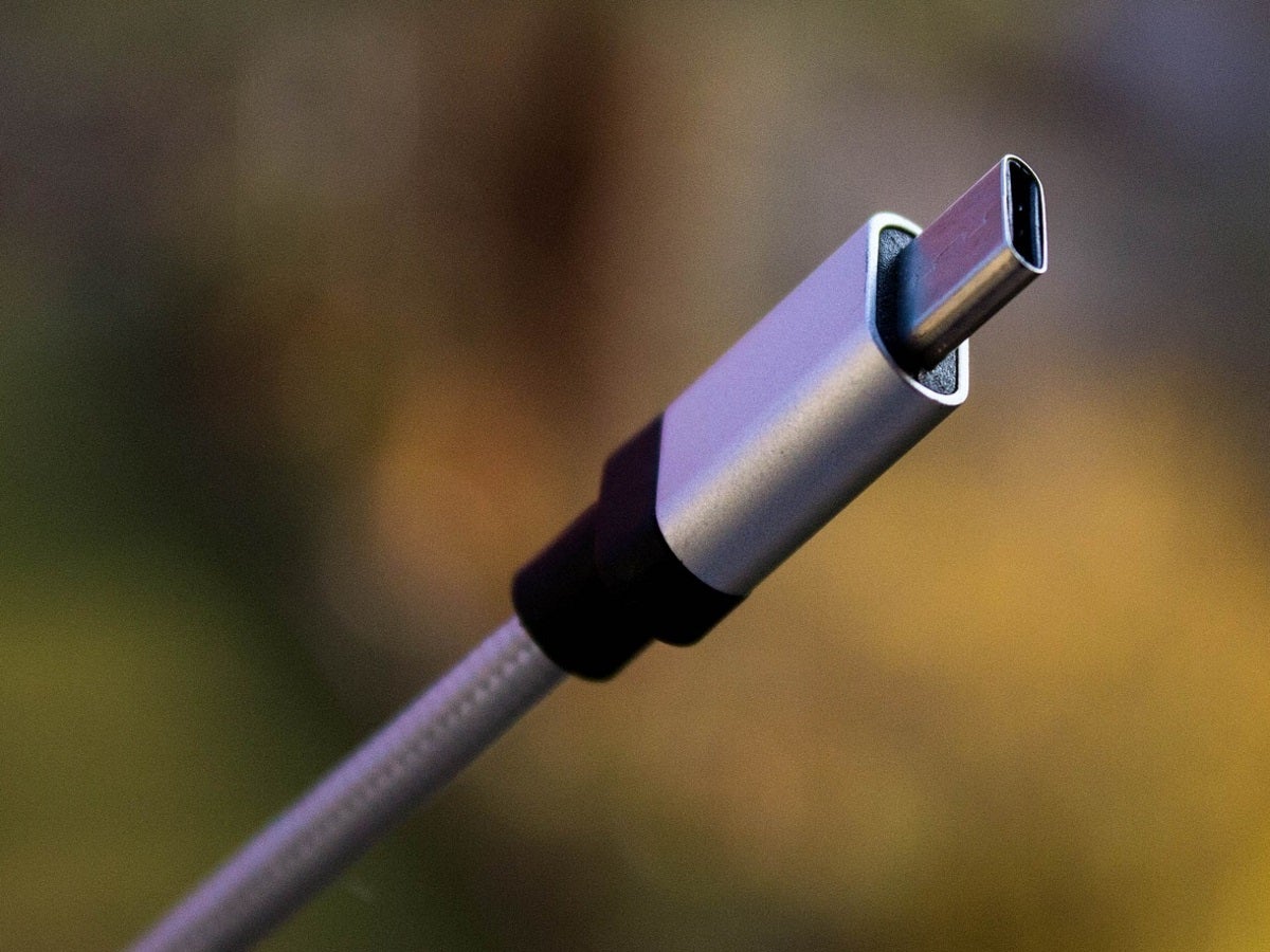 Ansicht eines USB-C-Kabels.