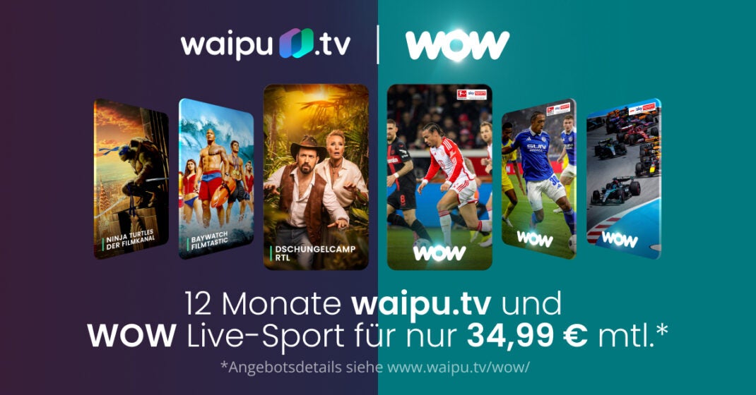 waipu.tv und WOW Live-Sport