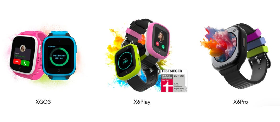 The Xplora XGO3, X6 Play and X6 Pro: Smartwatches for children with GPS, communication and robust design